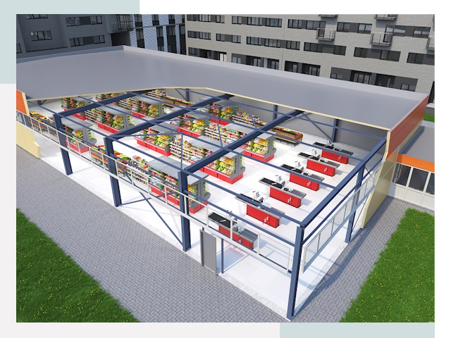 Строительство магазинов в Мурманск от 617 руб. за м²