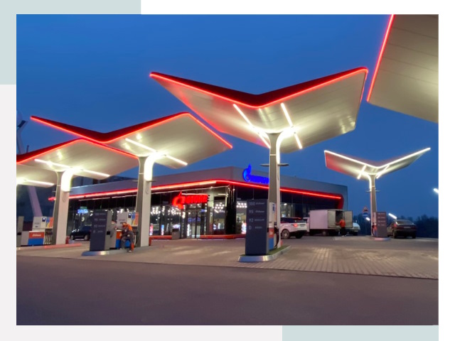 Навесы для АЗС в Мурманске
