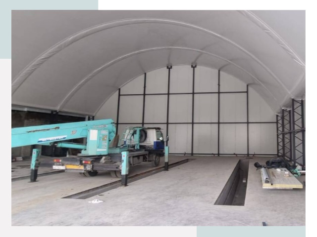 Внутреннее оснащение ангаров в Мурманске