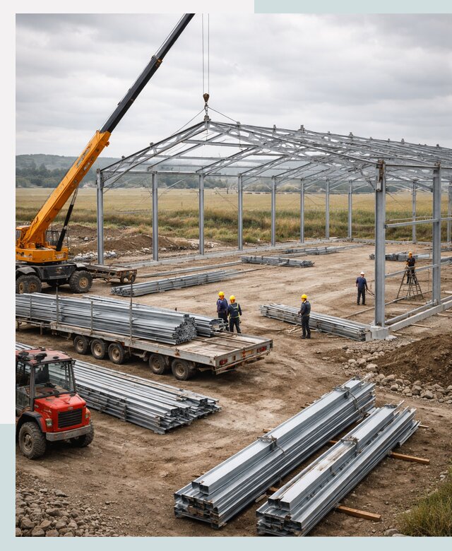 Строительство ангаров для сельхозтехники в Мурманске под ключ