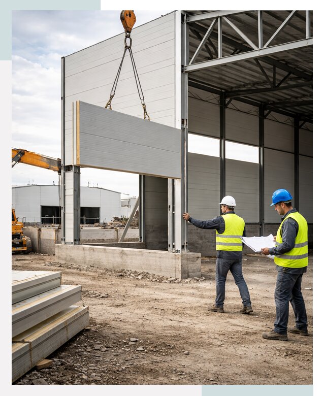 Склад из сэндвич панелей под ключ в Мурманске от 9768 р. | СтальСтрой-Мрм