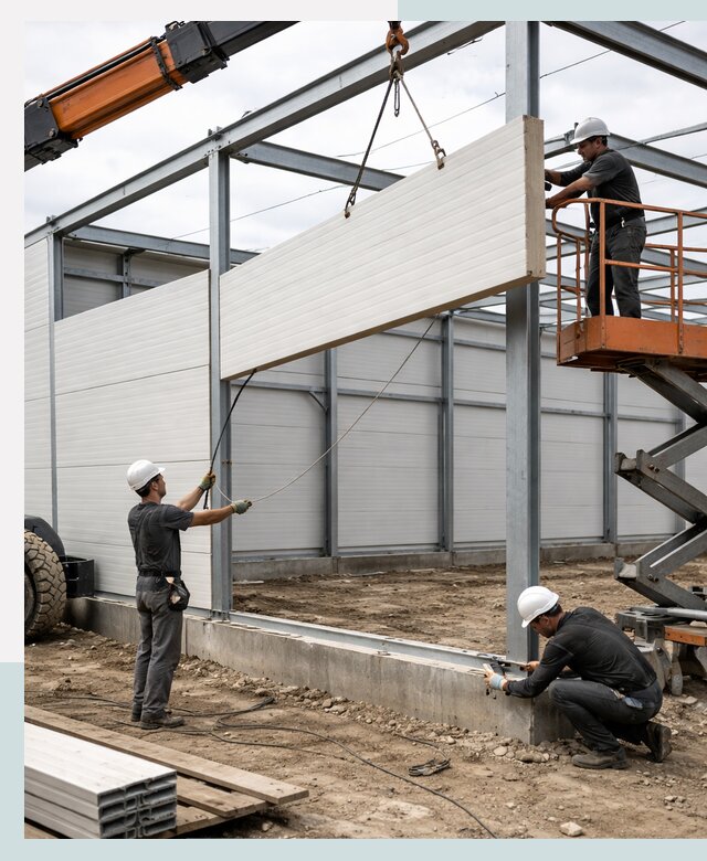 Строительство складов из сэндвич панелей в Мурманске под ключ